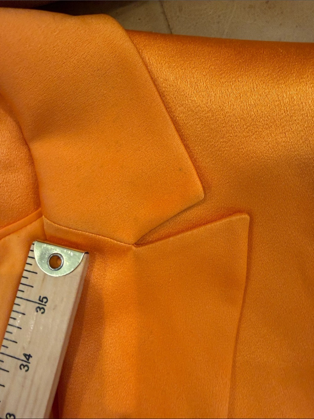 Alice + Olivia Orange Single-Button Blazer | Size 2 - Picture 11 of 14